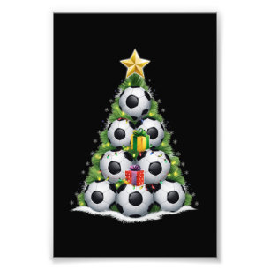Impression Photo Soccer Noël Arbre Joueur Joueurs Joueurs Joueurs J
