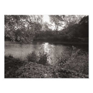 Impression Photo Soleil sur le Taff, Bute Park, Cardiff