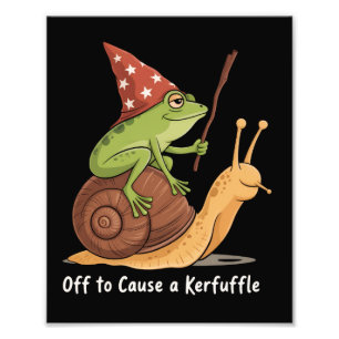 Impression Photo Sorcier Grenouille Fantaisiste Partant pour semer 