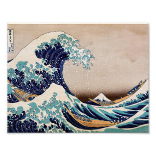 Impression Photo Sous la grande vague outre de Kanagawa