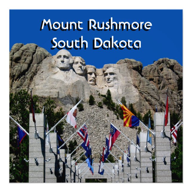 Impression Photo Souvenir personnalisé Mt Rushmore (Devant)