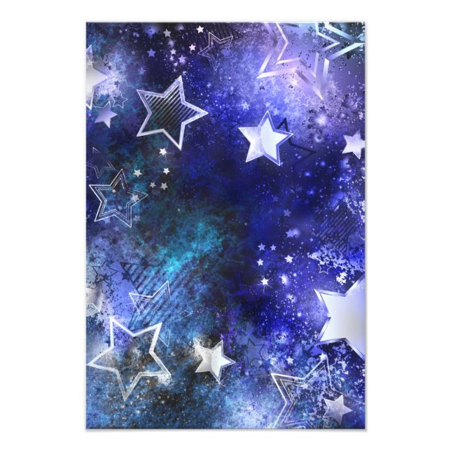 Impression Photo Space Background with Stars (Devant)
