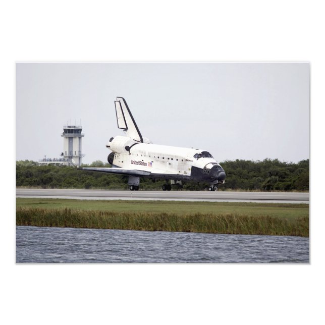 Impression Photo Space Shuttle Discovery sur la piste (Devant)