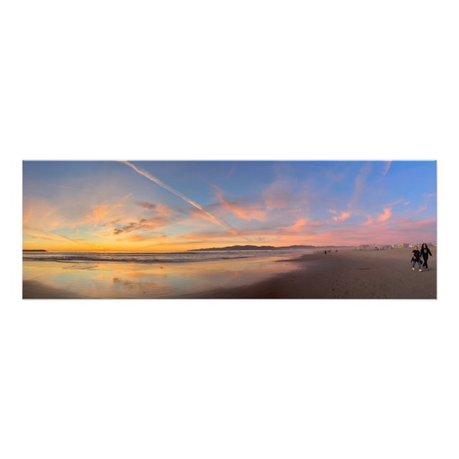 Impression Photo Spectaculaire Coucher de soleil de l'heure d'or -  (Devant)