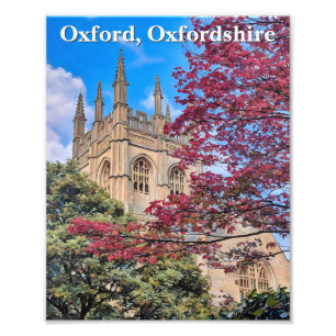 Impression Photo Spires d'automne - Cathédrale d'Oxford à l'automne