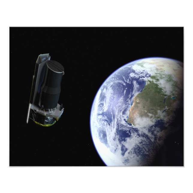 Impression Photo Spitzer quitte la Terre peu après son lancement (Devant)