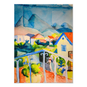 Impression Photo St Germain près de Tunis   Auguste Macke  