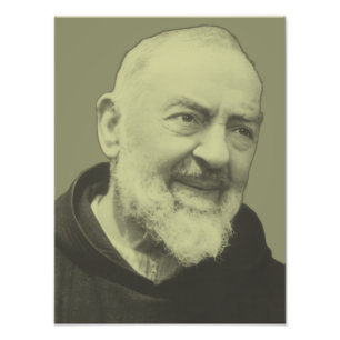 Impression Photo St. Padre Pio de Pietrelcina Le Prêtre Séraphique