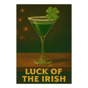 Impression Photo St. Patrick's Day Chance de l'Irlandais Martini Tr