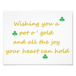 Impression Photo St. patrick's Day Irish Dit 8,5"x11" Imprimer