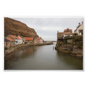 Impression Photo Staithes intemporel : Là où le ruisseau rejoint la