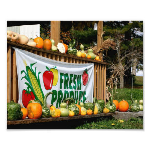 Impression Photo Stand de ferme de la Nouvelle-Angleterre Automne 8
