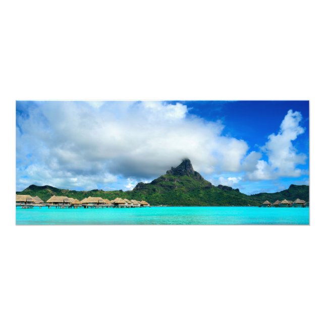 Impression Photo Station tropicale sur Bora Bora (Devant)
