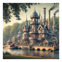 Steampunk Victorian Industrial Factory