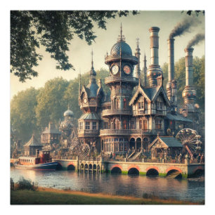Impression Photo Steampunk Victorian Industrial Factory