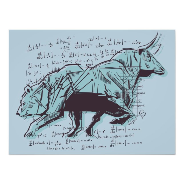 Impression Photo Stock Market Analysis Finance (Devant)