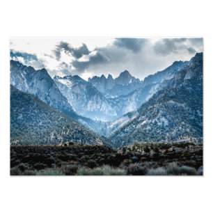 Impression Photo Stormy Mt. Whitney De Alabama Hills