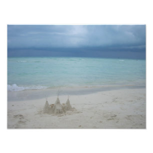 Impression Photo Stormy Sandcastle Beach Landscape