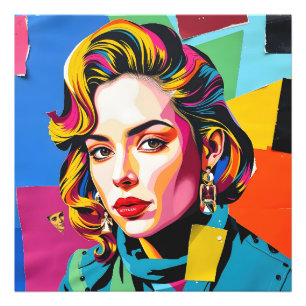 Impression Photo « Strasha » - Rêve de collage pop brillant