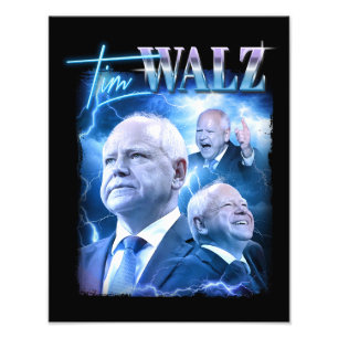 Impression Photo Style Tim Walz Retro 90s
