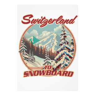 Impression Photo Suisse à Snowboard