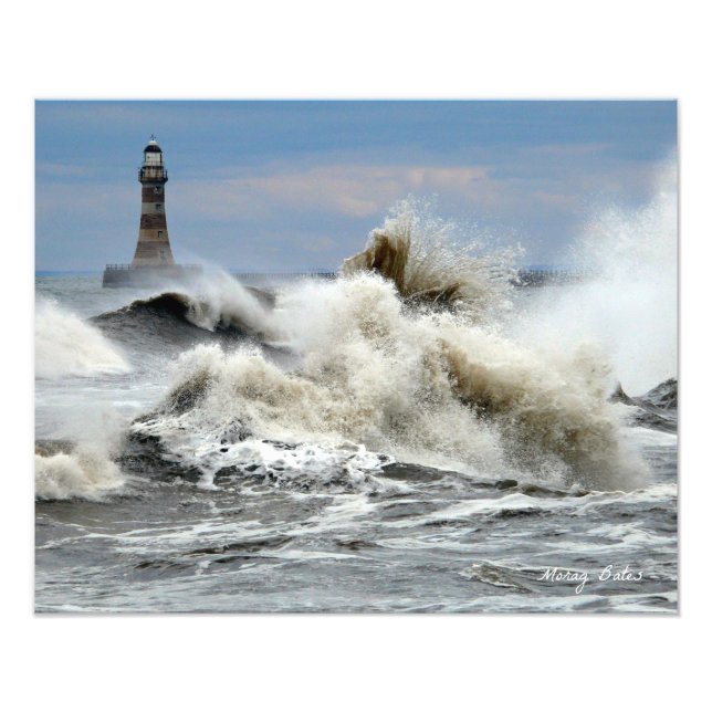 Impression Photo Sunderland - Jetée Roker et phare (Devant)