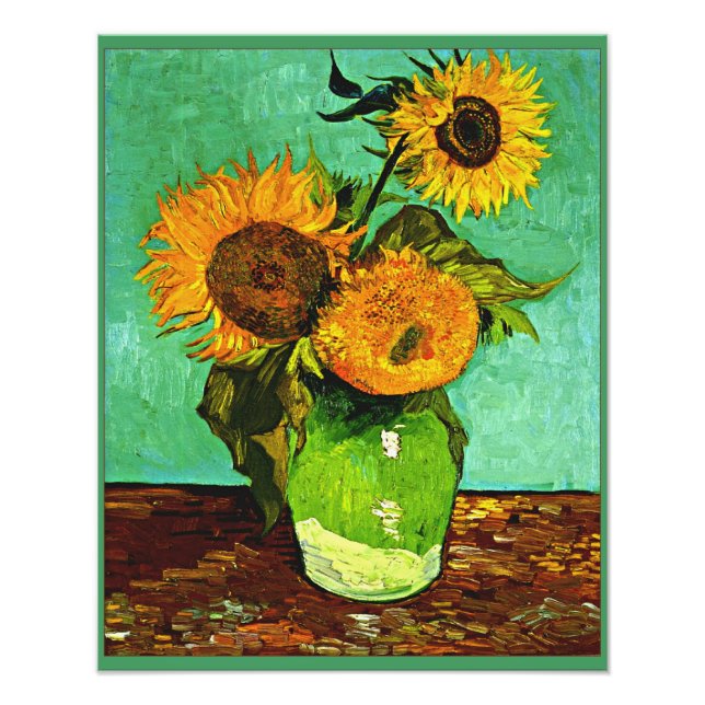 Impression Photo Sunflowers, 3, par Vincent van Gogh (Devant)