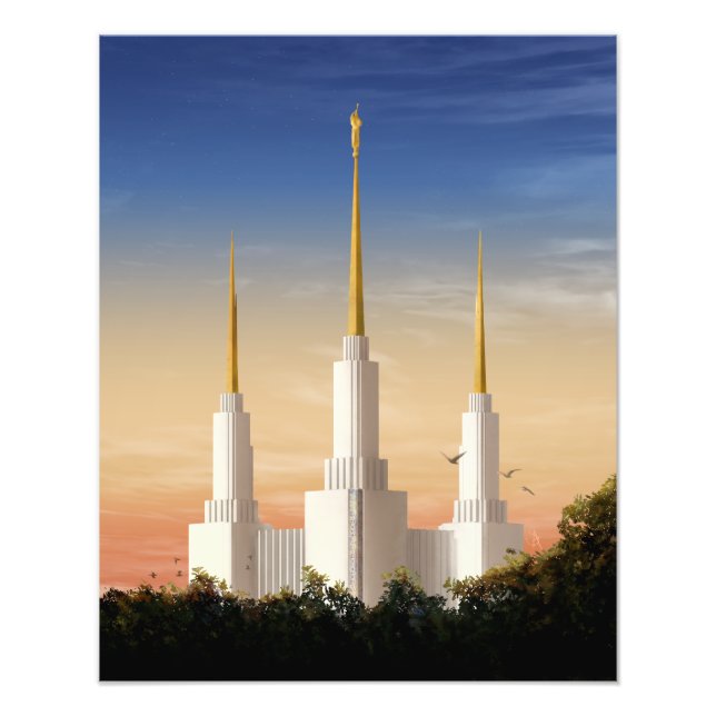 Impression Photo Sunset Temple Washington DC (Devant)