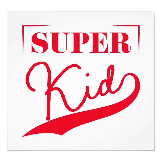 Impression Photo Super Kid (Devant)