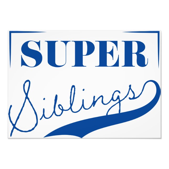 Impression Photo Super sibling (Devant)