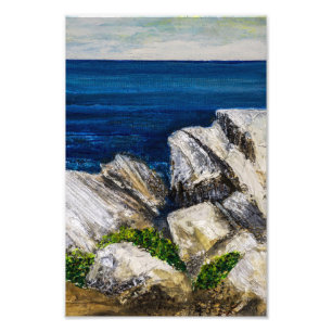 Impression photo - Sur les rochers
