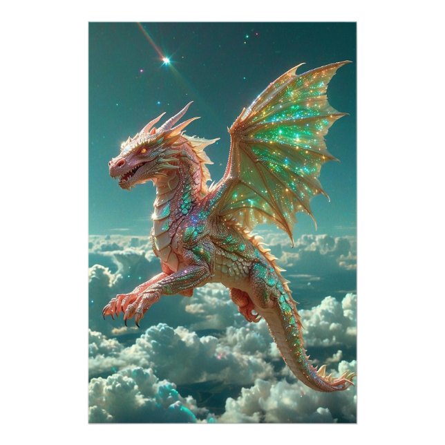 Impression Photo *~* Surreal AP88 Imaginaire Dragon Wall Artwork 13 (Devant)