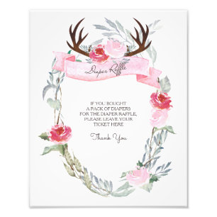 Impression Photo Symbole de chevalier de cerf Antler