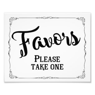 Impression Photo Symbole de faveur du mariage, faveur du parti