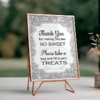 Symbole de Fête des mariées Buffet Silver Sparkle