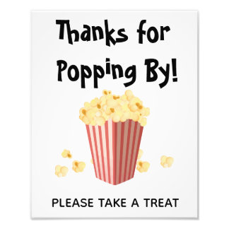 Impression Photo Symbole de traitement Wedding shower du film Popco