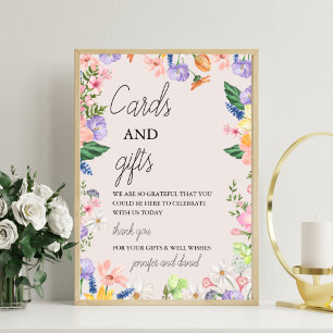 Impression Photo Symbole fleur sauvage de Baby shower de printemps 