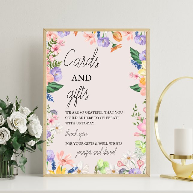 Impression Photo Symbole fleur sauvage de Baby shower de printemps  (Créateur téléchargé)