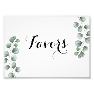 Impression Photo Symbole vert Eucalyptus Favor