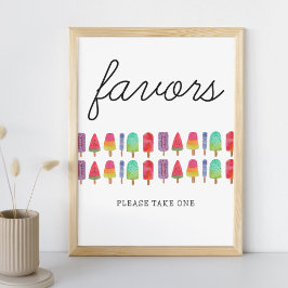 Impression Photo Sympathique Colorful Popsicle Party Favoriser