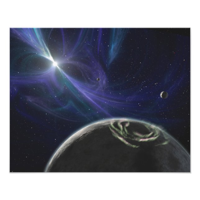 Impression Photo Système de la planète pulsar (Devant)