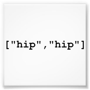 Impression Photo Tableau de programmation Hip Hip Hooray