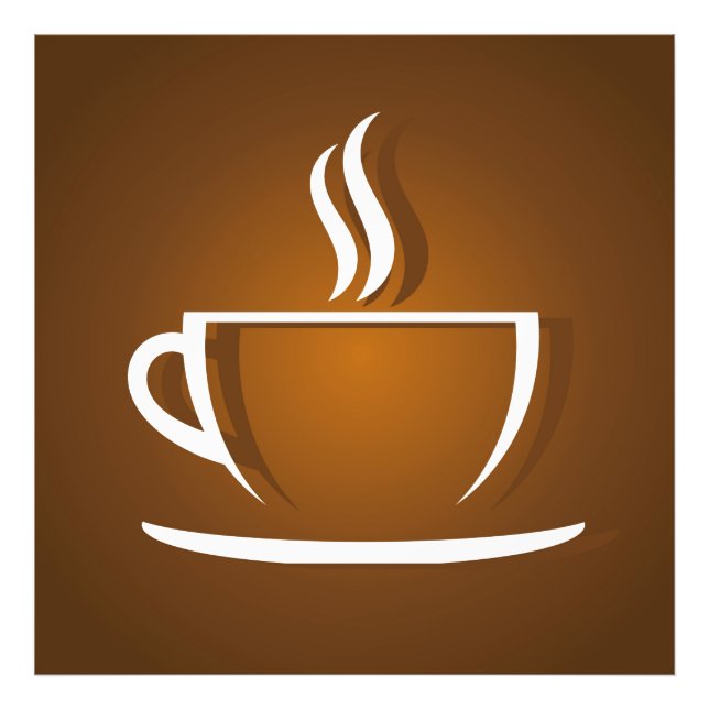 Impression Photo Tasse de café brun (Devant)