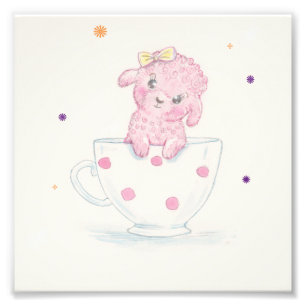 Impression Photo TeaRose The Pink Teacup Poodup imprimé