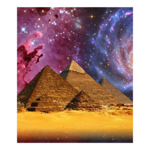 Impression Photo tempête cosmique au-dessus de l'égypte