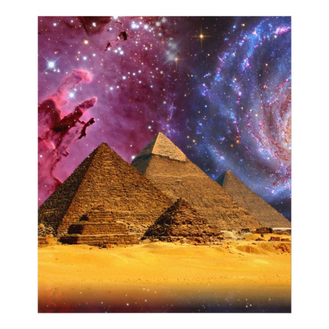 Impression Photo tempête cosmique au-dessus de l'égypte (Devant)