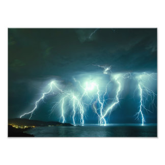 Impression Photo Tempête de foudre du Pacifique