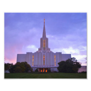 Impression Photo Temple du fleuve Jourdain LDS