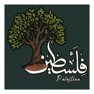 Impression Photo Terme arabe palestinien avec Olivier palestinien