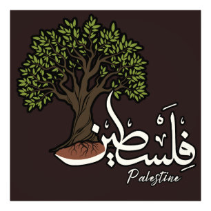 Impression Photo Terme arabe palestinien avec Olivier palestinien